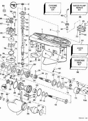 GEARCASE - 130CX COUNTER-ROTATION