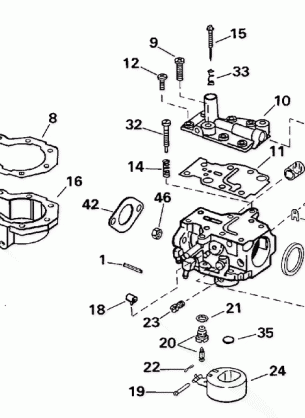 CARBURETOR - 9.9 H.P.