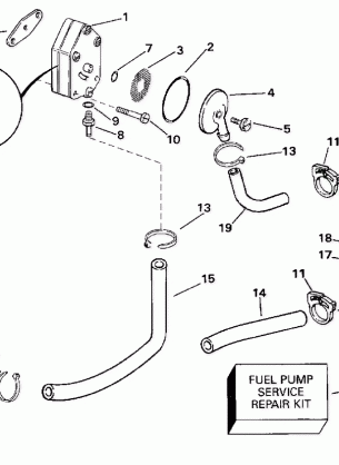 FUEL PUMP - 10-15RP MODELS ONLY