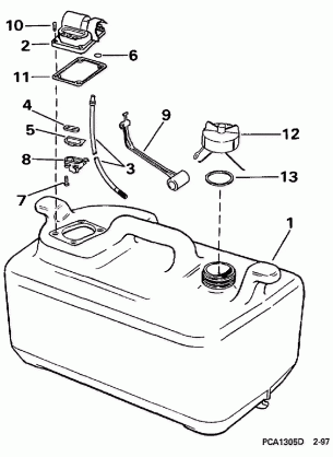 FUEL TANK - 6 GALLON