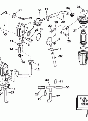 FUEL PUMP & FILTER - LATE PRODUCTION