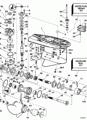 GEARCASE - COUNTER-ROTATION