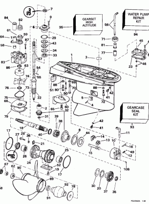 GEARCASE - STANDARD ROTATION - 25 IN. & 30 IN. MODELS