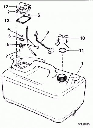 FUEL TANK - 6 GALLON