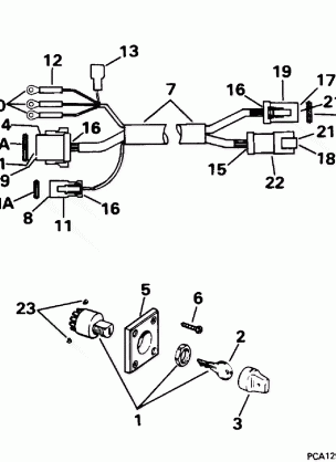 IGNITION SWITCH & CABLE - 40TE 40TTL