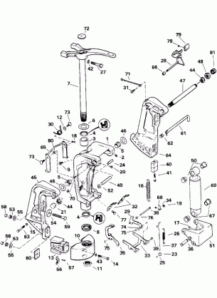 STERN BRACKET - MANUAL TILT MODELS