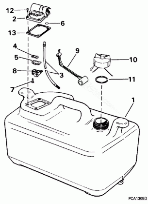 FUEL TANK - 6 GALLON