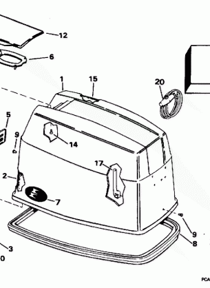 ENGINE COVER - EVINRUDE