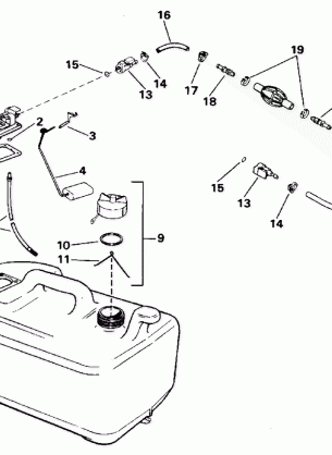 FUEL TANK - 6 GALLON P / N 175303