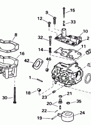 CARBURETOR - 9.9 H.P.