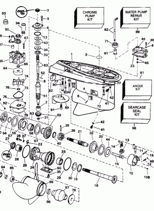 GEARCASE - 130CX COUNTER ROTATION