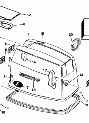 ENGINE COVER - EVINRUDE