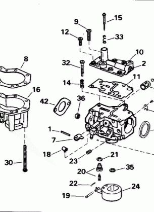 CARBURETOR - 9.9 H.P.