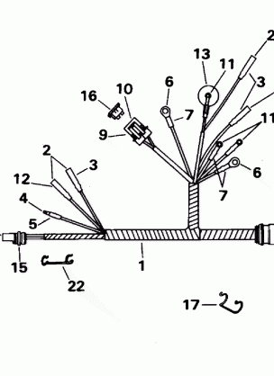 MOTOR CABLE - REMOTE ELECTRIC