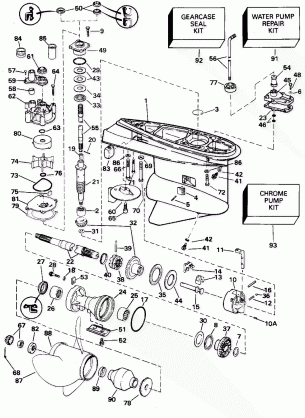 GEARCASE - 130TL & 130TX STANDARD ROTATION