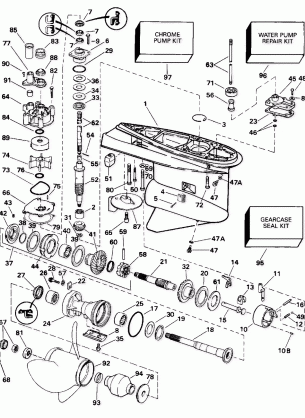 GEARCASE - COUNTER ROTATION