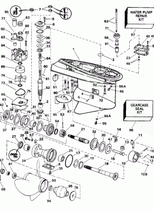 GEARCASE - COUNTER ROTATION