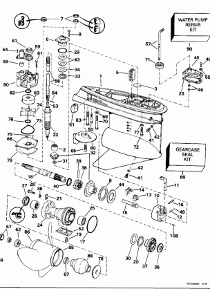 GEARCASE - STANDARD ROTATION - 20 IN. MODELS