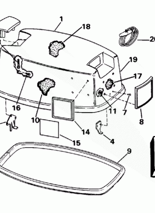 ENGINE COVER - JOHNSON