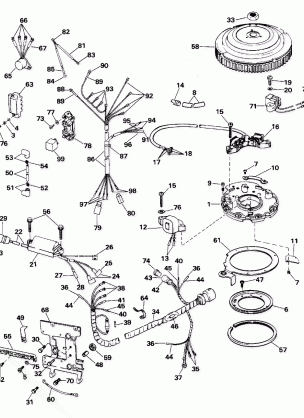 IGNITION SYSTEM - 25 ELECTRIC START AND TL MODELS ONLY