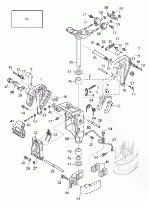 16-4_STERN & SWIVEL BRACKET (EL MODELS)