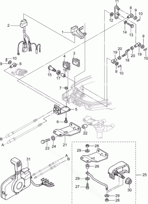 14-3_SHIFT & THROTTLE LINKAGE (EL PL PX MODELS)