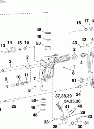 SWIVEL BRACKET - Power Trim and Tilt