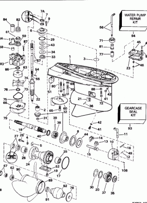 GEARCASE - STANDARD ROTATION - 25 IN. & 30 IN. MODELS