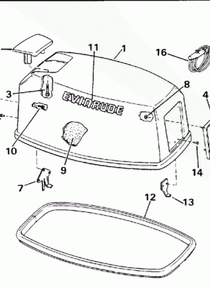 ENGINE COVER - EVINRUDE