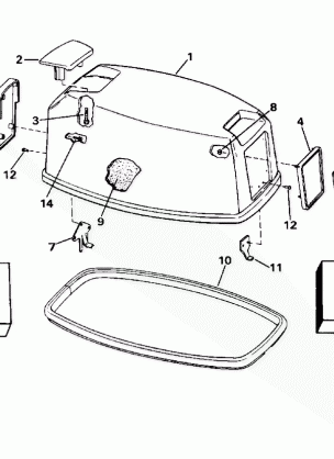 ENGINE COVER - EVINRUDE