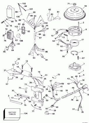 IGNITION SYSTEM - 40-50 ELECTRIC START EL AND TL MODELS