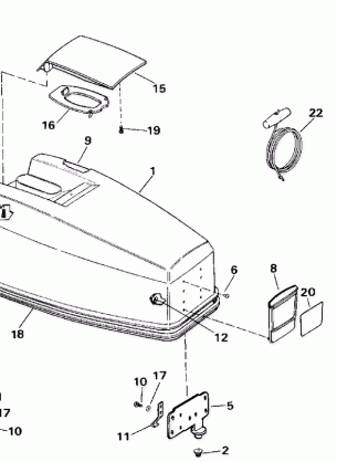 ENGINE COVER - JOHNSON 50