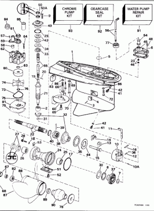 GEARCASE - 120TX & 140TX STANDARD ROTATION