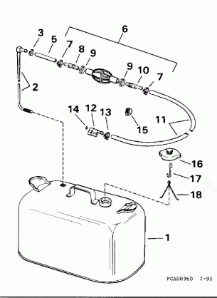 FUEL TANK WITHOUT GAUGE