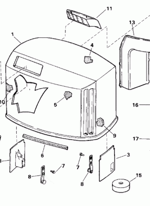 ENGINE COVER - EVINRUDE