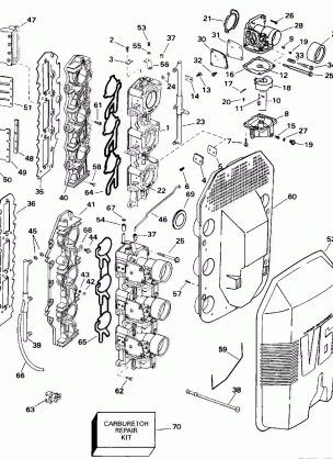 CARBURETOR AND INTAKE MANIFOLD