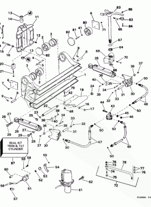 TRANSOM BRACKET ASSY. - QUIET RIDER