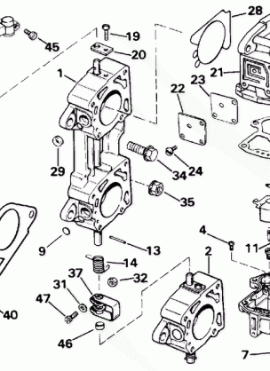 CARBURETOR & LINKAGE - 185 200 SUFFIX 