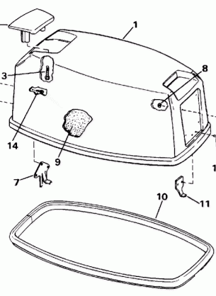 ENGINE COVER - EVINRUDE