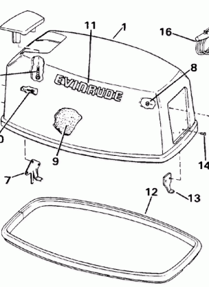 ENGINE COVER - EVINRUDE