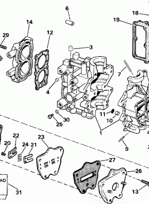 CYLINDER CRANKCASE & INTAKE MANIFOLD