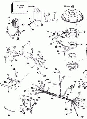 IGNITION SYSTEM - ELECTRIC START 40-50TE - 40TTL MODELS