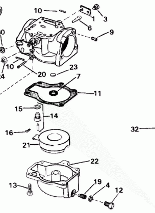 CARBURETOR - ALL 45 MODELS LATE PRODUCTIONN