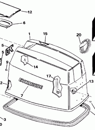 ENGINE COVER - EVINRUDE