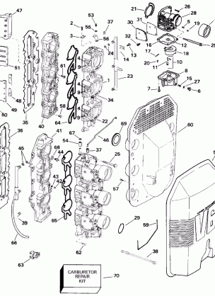 CARBURETOR AND INTAKE MANIFOLD