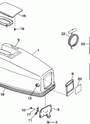 ENGINE COVER - EVINRUDE 50