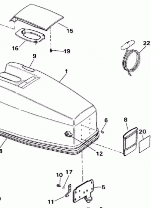 ENGINE COVER - JOHNSON 25-40