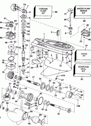 GEARCASE - 140CX COUNTER ROTATION