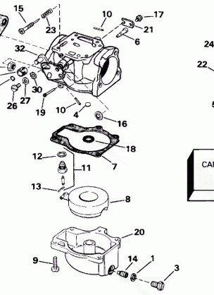 CARBURETOR LATE PRODUCTION-70 MODELS ONLY