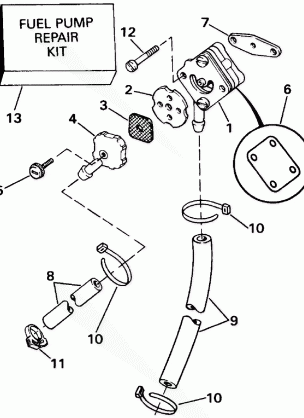 FUEL PUMP - ROPE START MODELS